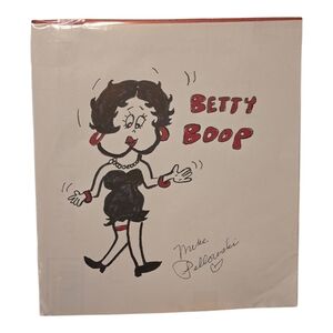 Original Betty Boop Cartoon Art Sketch By Riverdale Artist Mike Pellowski